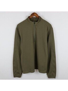 Alpine Design Dri-Logic Men's Medium Green 1/4 Zip Mid Weight Pullover Jacket